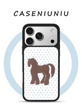 简约ins风星星小马 适用苹果华为小米手机壳磁吸iPhone17promax新款16马年15艺术小众款14不撞款13文艺手机壳