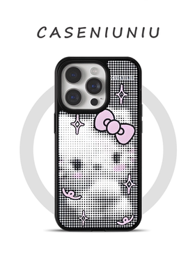 古早日系Kitty猫 适用苹果17promax手机壳磁吸iPhone16新款超好看15女生可爱1413小众全包华为小米手机壳防摔