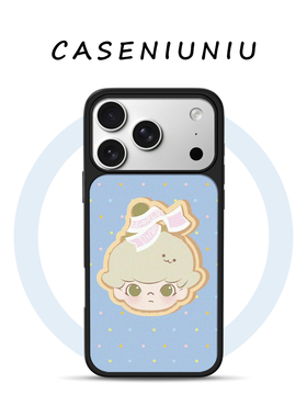 卡通蓝色波点DIMMO适用苹果华为小米手机壳磁吸iPhone17promax新款16ins韩系15可爱14小众高级感13手机壳防摔