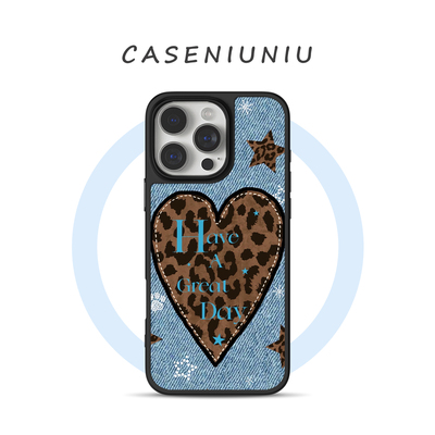 仿真丹宁牛仔 适用苹果华为小米手机壳磁吸iPhone17promax新款16辣妹Y2K15日韩ins风14小众高级13手机壳防摔