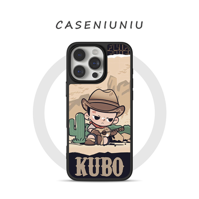 美式潮酷牛仔库博KUBO适用苹果华为小米手机壳磁吸iPhone17promax新款16卡通15个性14小众高级感13手机壳防摔