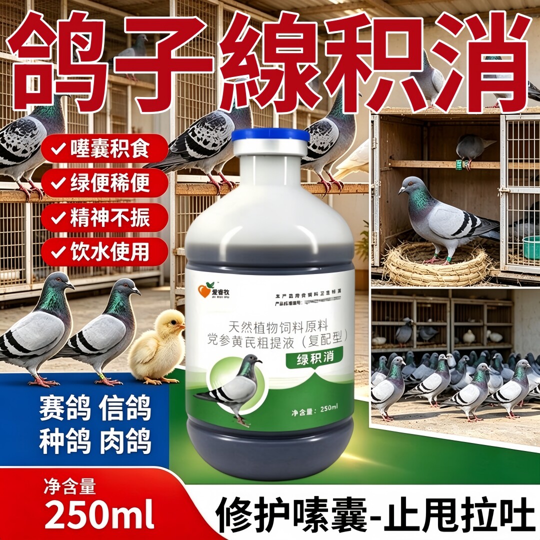 爱睿牧鸽子调理液健胃助消化