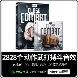 打斗音效 2828个动作电影武打片近身搏斗拳打脚踢战斗功夫音效
