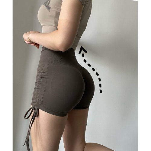 【提臀】抽绳蜜桃短裤