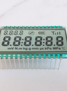 大连奇耘工业超宽温6位笔段式LCD液晶屏HTN段码液晶显示屏GDC0689