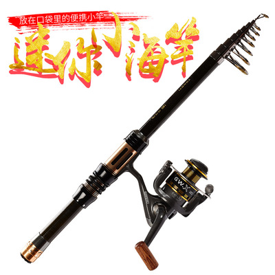 配鱼轮钓鱼竿抛竿配件套装小海竿