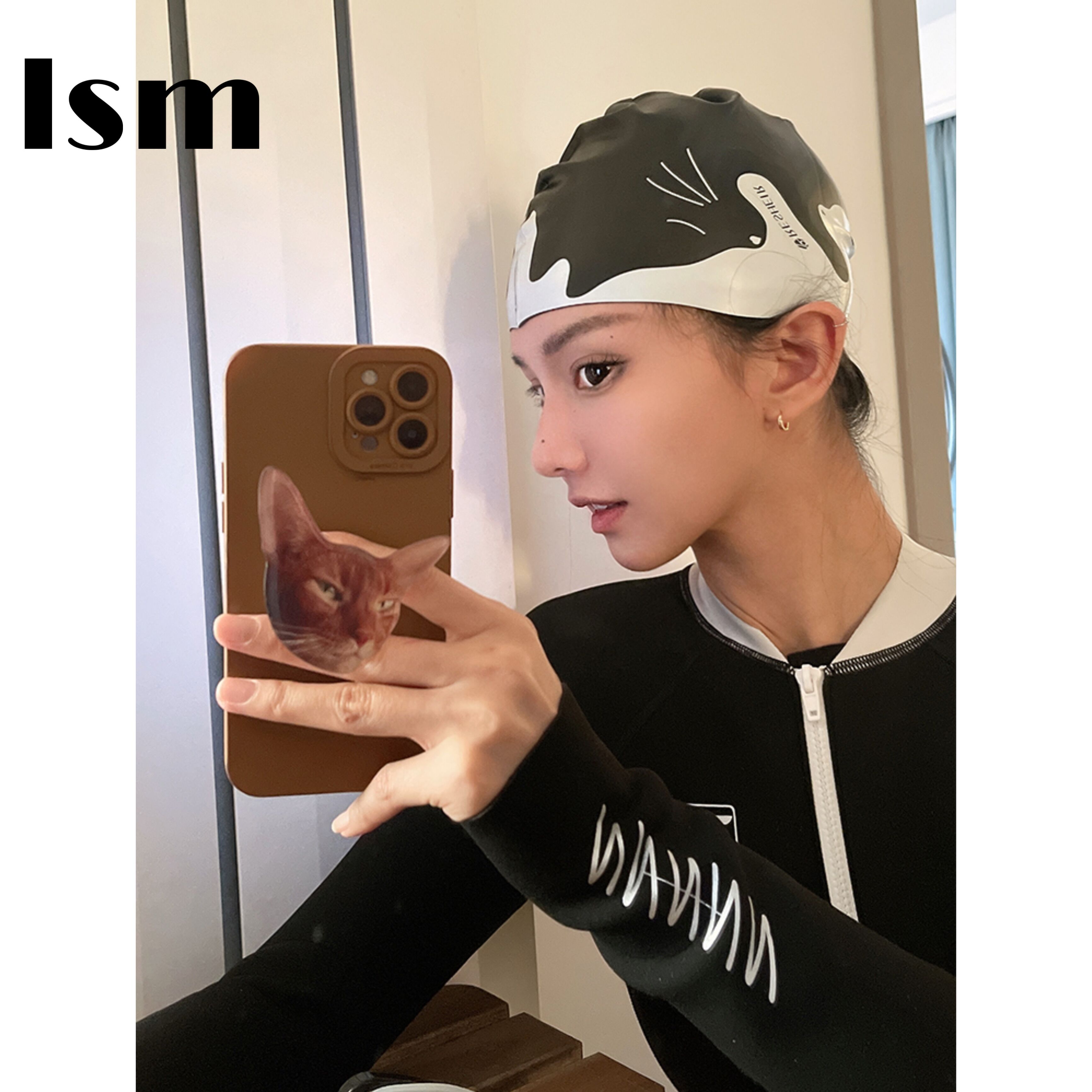 硅胶防水泳帽超好看甜美梦幻少女图片