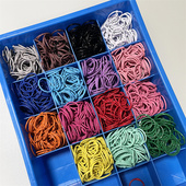 DIY钥匙扣配件30mm铁质烤漆彩色圆形钥匙扣活动圈卡圈开口活页圈金属开口环小圈彩色环扣圈卡扣文具本书圈