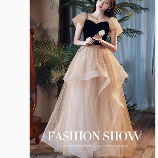 礼服出租借赁艺考晚礼服长裙宴会成人礼主持年会高端仙气蓬蓬裙