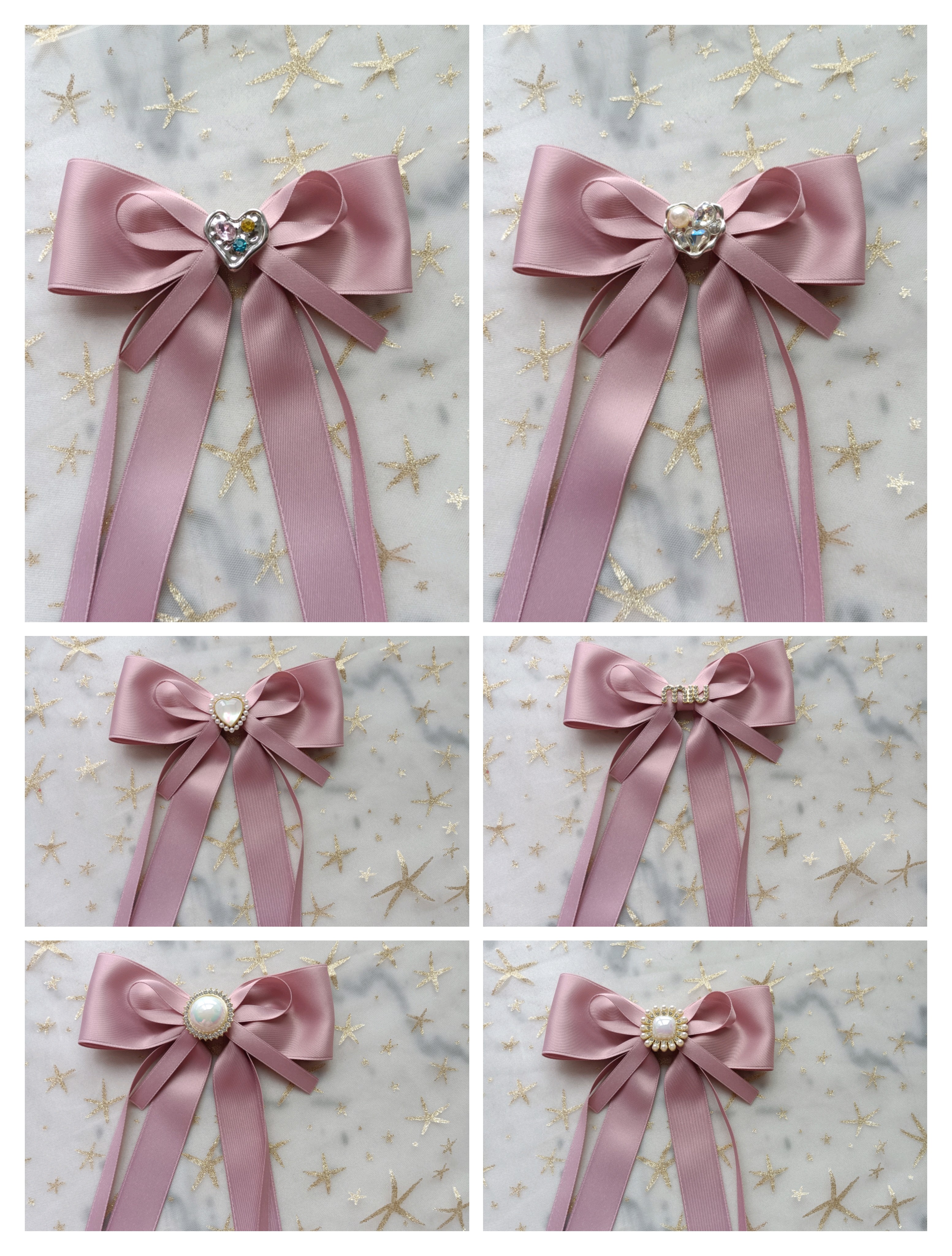 包邮韩版学院风蝴蝶结粉色领结女JK裙装衬衫领口配饰毕业照领花