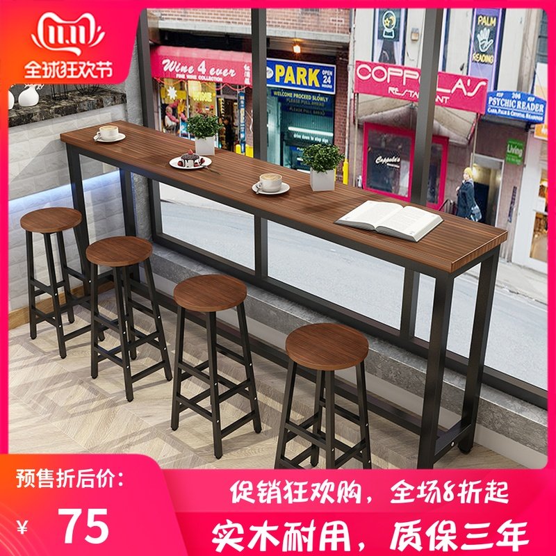 Bar counter Tables and chairs combination Tall tables household Iron art table solid wood Strip Bar table Retro Wall Table Narrow tablein the Business/Office Furniture , Entertainment/Bar/KTV Furniture , Bar Desk  category - from Buy2taobao.com to provide professional Taobao agent buy service