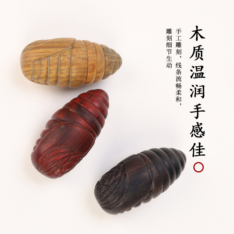 承善堂绿檀木尾部可动蚕蛹手把件雕刻温润手感把玩物木质文玩收藏,饰品/流行首饰/时尚饰品新,手把件/把玩物,淘宝优惠券,粉丝福利购,淘宝优惠卷