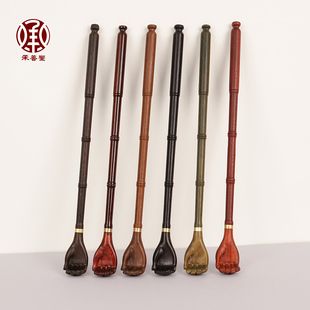 承善堂紫光檀木痒痒挠绿檀竹节老头乐实木不求人抓痒挠痒抓背解压