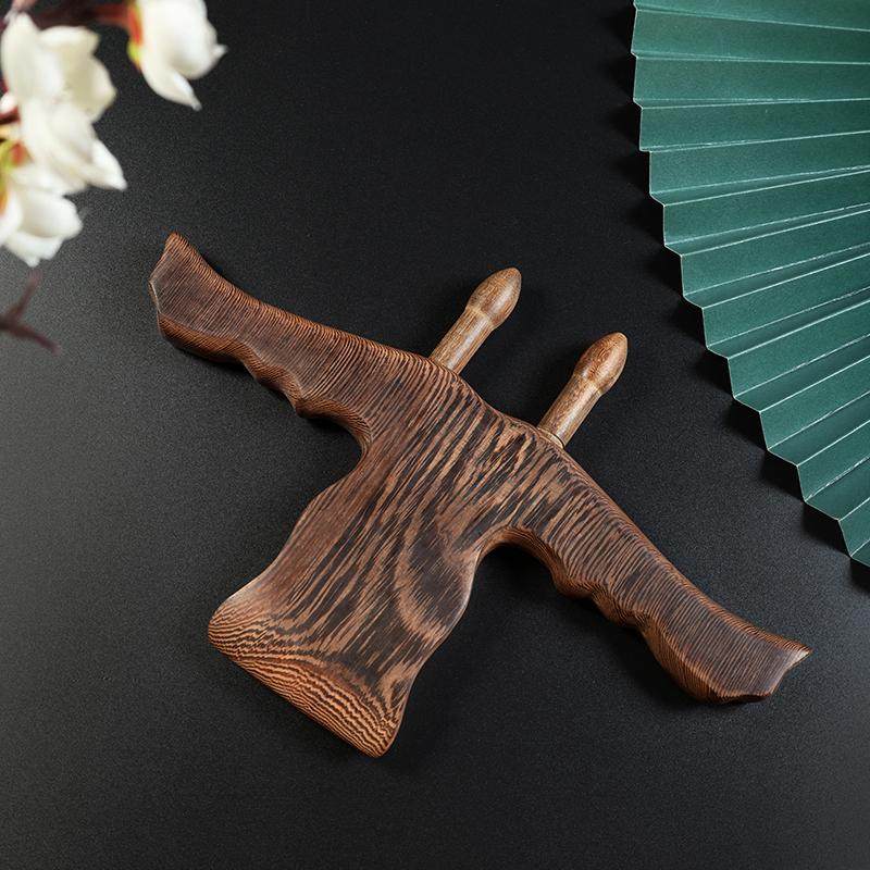 鸡翅木升阳铲刮痧铲实木擀筋棒