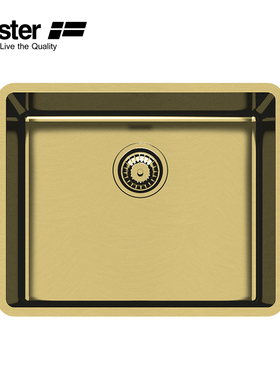 Foster 意大利进口厨房 PVD系列台下水盆 金色水槽 2155859