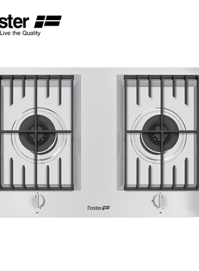 Foster 意大利进口厨房电器 嵌入式双眼燃气灶 7203032