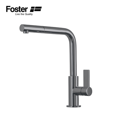 Foster 意大利进口厨房电器 Omega Gun Metal 抽拉水龙头 8498856