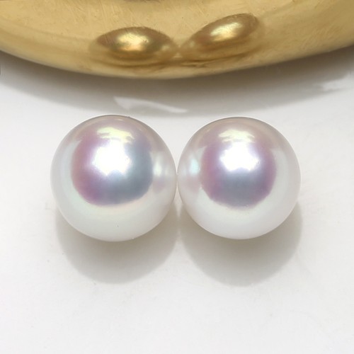 天然淡水珍珠4mm珍珠豆豆极光