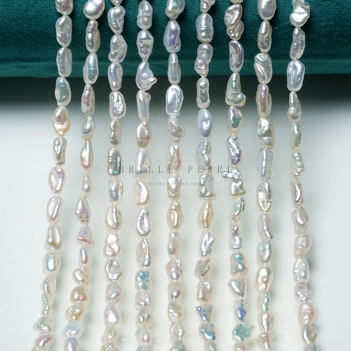 天然淡水珍珠4A短款野生keshi链