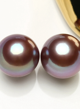 【彩虹糖果】天然色5A正圆淡水爱迪生珍珠极光牛油果散珠配对 BKC