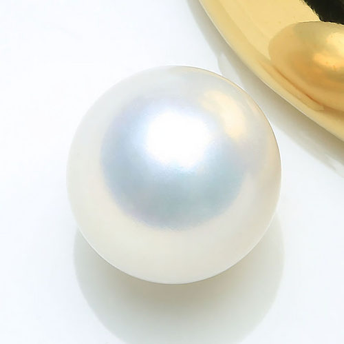 【丝绒白玫瑰】正圆哑光淡水珍珠