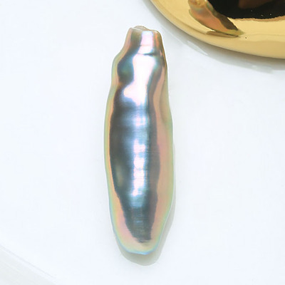 天然淡水珍珠无核秋叶巴洛克散珠