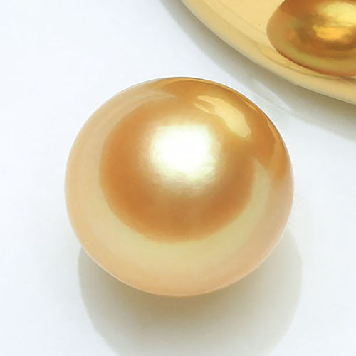 天然色海水金珠瑕疵特价圆珠限定