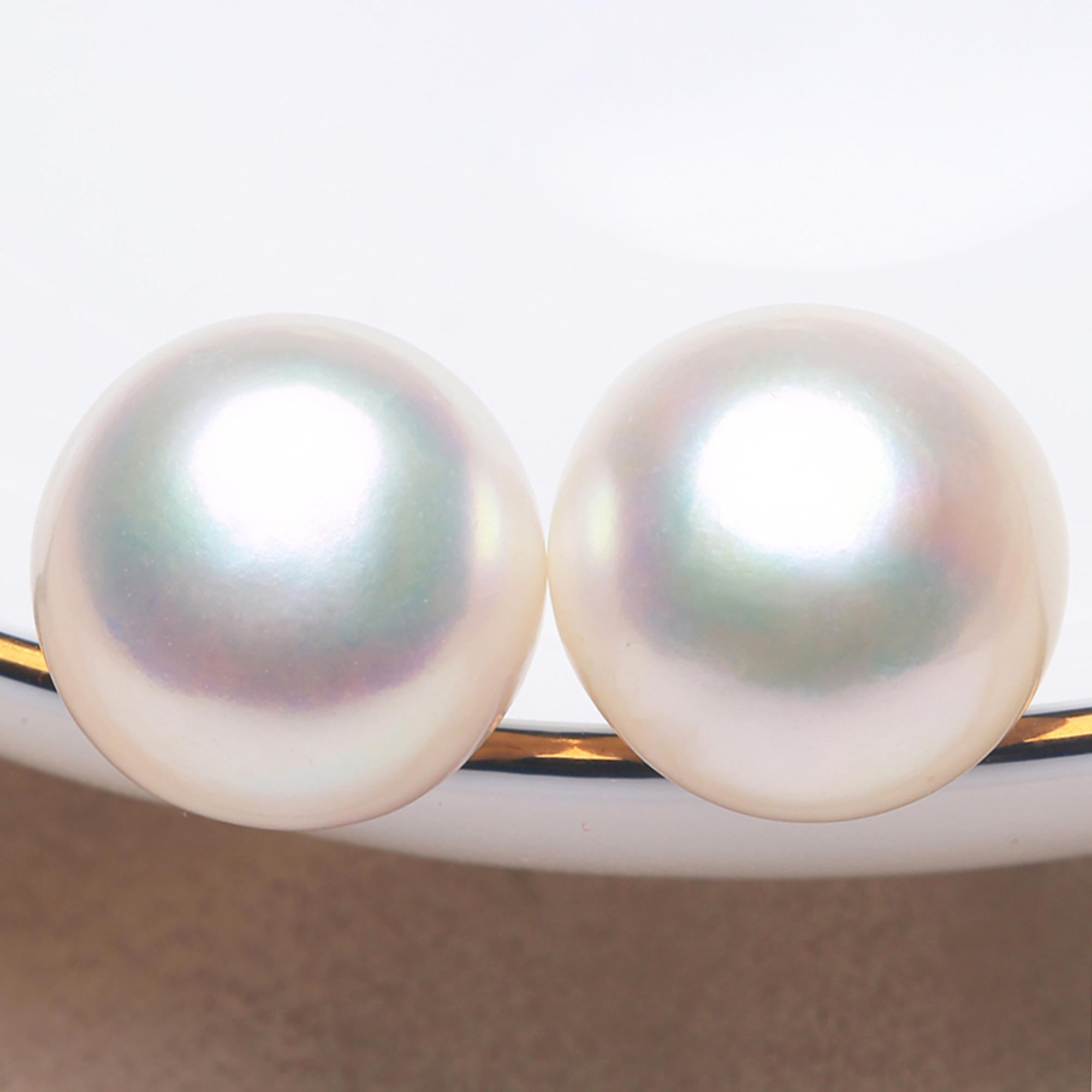 12-13-14mm超特大珍珠耳钉