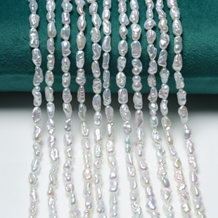 独家天然淡水无核克旭澳白冷极光半成品小石头SDV 冰种keshi