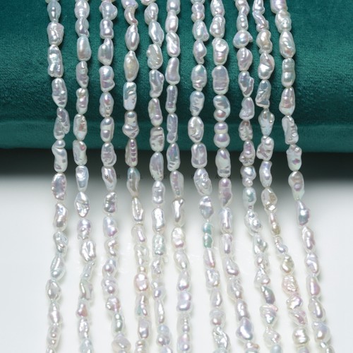 天然淡水珍珠冰种澳白冷极光无核