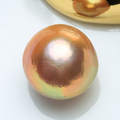 大龙珠扁珠天然色炫彩牛油果珍珠