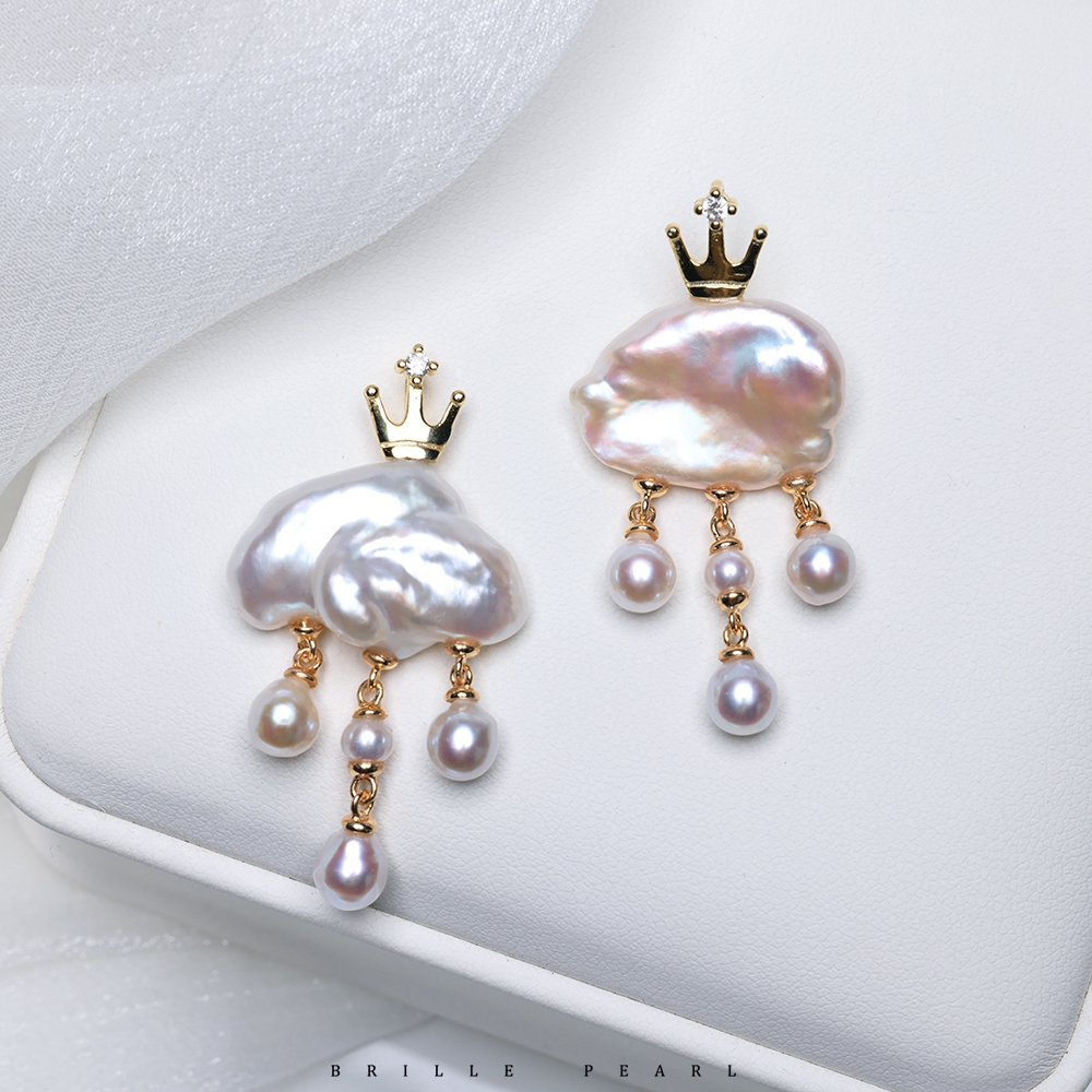 【雨做的云】天然淡水巴洛克珍珠