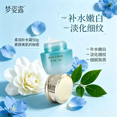 梦姿露 柔润补水养肤霜 改善粗糙柔嫩水润实体店正品
