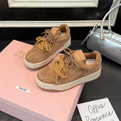 女2026新款 春季 复古增高女鞋 歌诗茵休闲鞋 百搭复古厚底板鞋 女ins