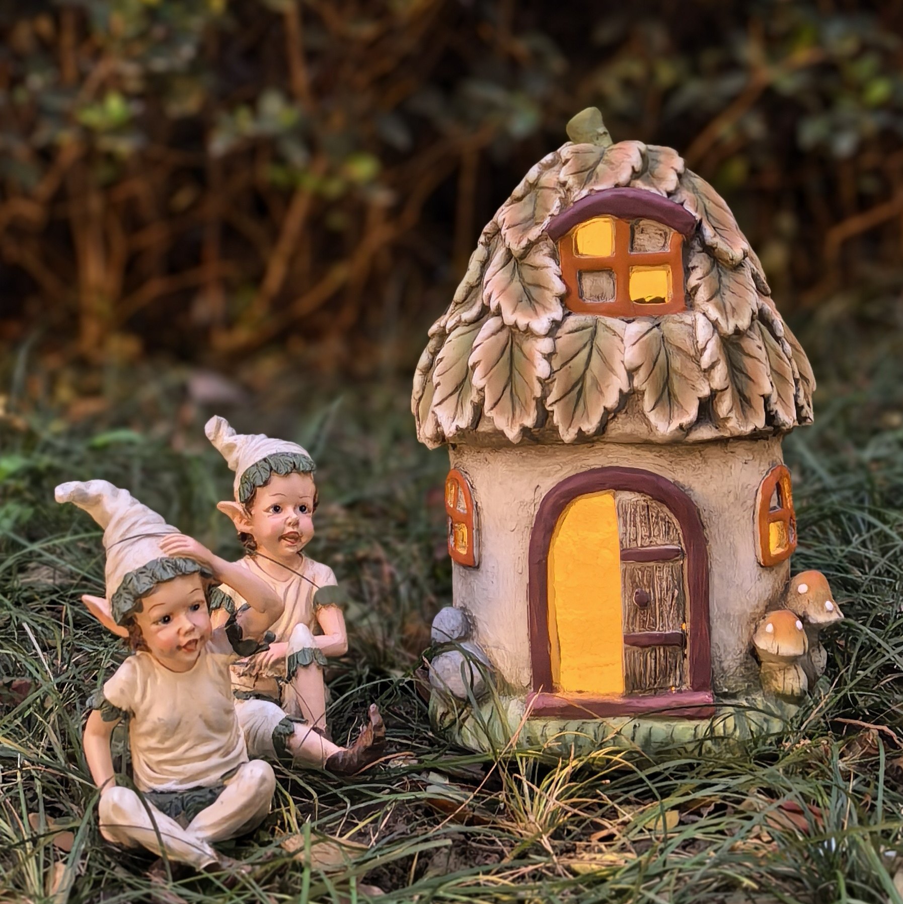 茅草屋太阳能灯户外氧化镁房子草坪灯庭院装饰灯花园户外防水造型,家居饰品,户外/庭院摆件,淘宝优惠券,粉丝福利购,淘宝优惠卷