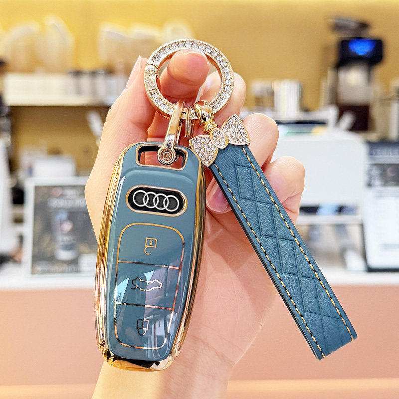 2024款奥迪q4 etron钥匙套q5 e-tron车保护壳电动新能源车全包扣