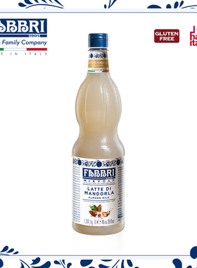 法布芮Fabbri 扁桃仁奶味糖浆Syrup意大利进口 咖啡糖浆 1.3kg/1L