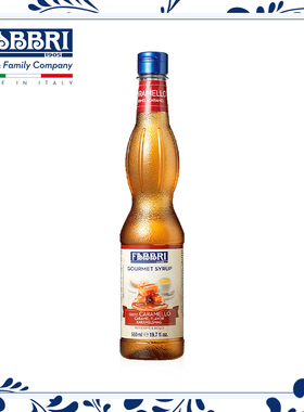 fabbri法布芮焦糖味糖浆浓缩汁意大利进口家用560ml*1瓶