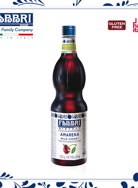 法布芮Fabbri 阿玛蕾娜野樱桃糖浆汁Amarena Syrup 进口 1.3kg/1L