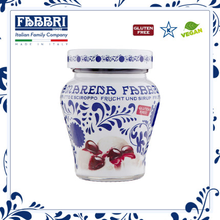 法布芮Fabbri 阿玛蕾娜野樱桃糖渍水果颗粒果肉面包樱桃果粒230g