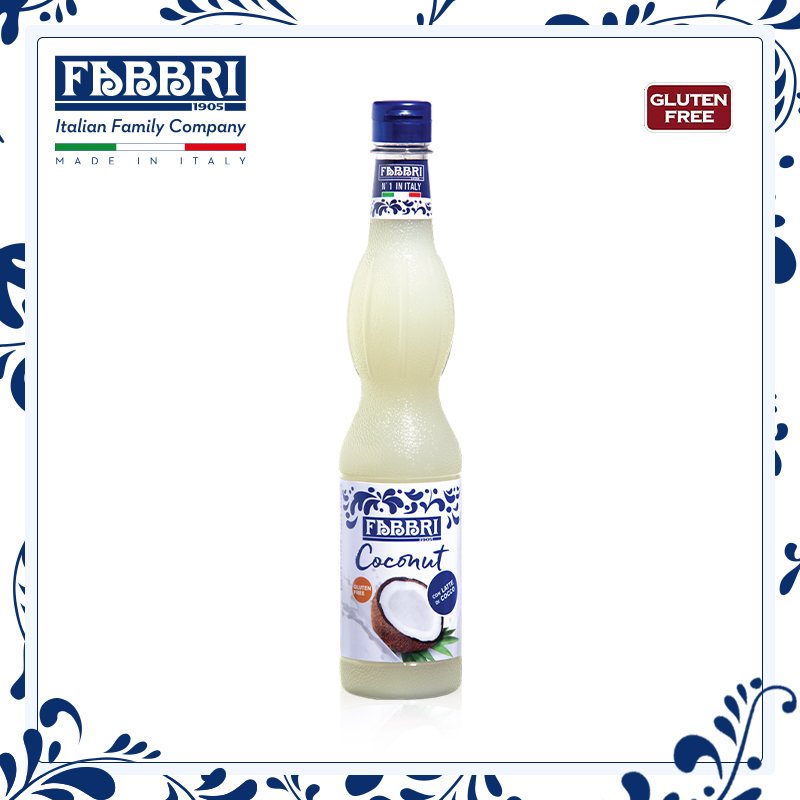 法布芮Fabbri椰子糖浆意大利进口咖啡果汁调酒椰子果汁560mL/740g-封面