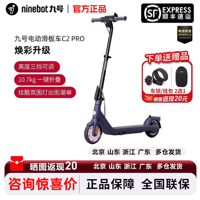 Ninebot九号滑板车C2PRO儿童男女学生电动便携折叠两轮代步车站骑