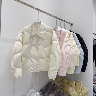 韩系甜美90白鸭绒保暖羽绒服