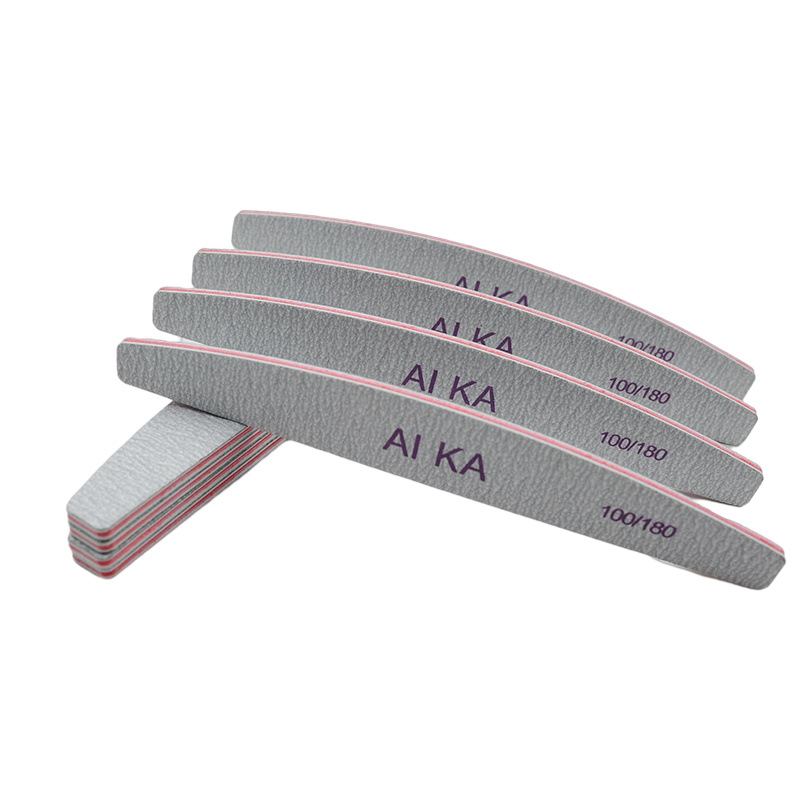 爆款半月形灰砂锉砂纸锉美容指甲挫美甲工具