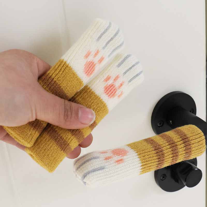 门把保护套卫生间针织毛线静音门把手护套防盗门把手套防撞套