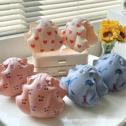 ins款手臂圈可爱成人儿童水袖厚浮力臂圈泳袖游泳装备双气囊