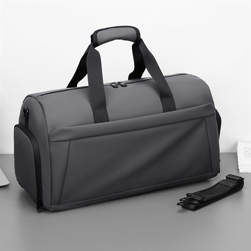 简约便携短途行李袋独立鞋仓运动大容量手提旅行包可套拉杆健身包