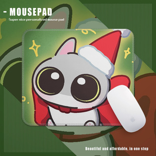 可爱卡通呆猫八条橡胶鼠标垫办公桌垫260x210mm通用电脑垫学生