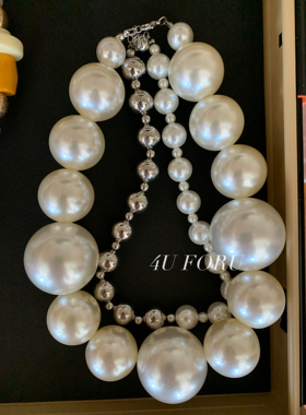 4U FORU原创设计珍珠项链复古年轻时尚百搭