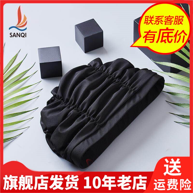 三奇新款游泳帽布女士款大号长发护耳舒适防水成人装备泡温泉用品